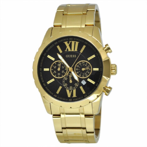Guess Chronograph Gold Tone W0193G1 - Picture 1 of 8